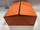 Πορτοκαλί αναδιπλούμενο χαρτόκουτο CMYK ορθογώνιο χαρτόκουτο με καπάκι